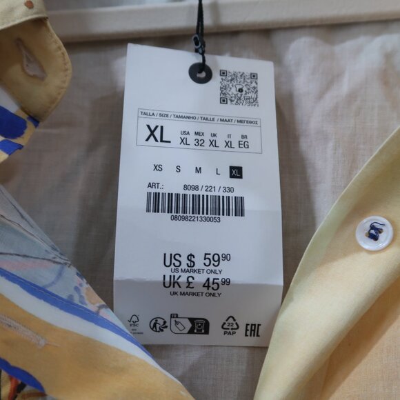 NWT Zara Printed Top and Short Set - Picture 3 of 7